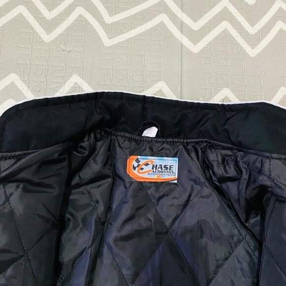 Vintage retro New York Ny giants suede leather varsity letterman bomber jacket - Picture 9 of 9